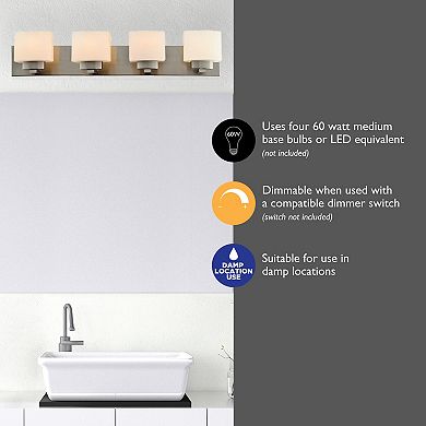 Design House Dove Creek 4-Light Bathroom Vanity Light