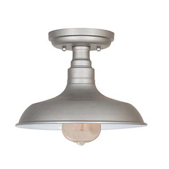 Design House Kimball Industrial Farmhouse 1-Light Indoor Semi-Flush Ceiling Light