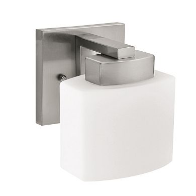 Design House Dove Creek Wall Light Sconce – Dimmable with Frosted Glass for Hallway, Bathroom, Foyer, Bedroom – Polished Chrome – Design House, 589663