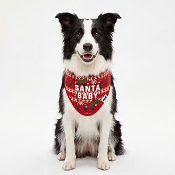 WOOF® Santa Baby Pet Bandana & Scrunchie 2 pc