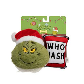 Dr. Seuss The Grinch & Who Hash Can 2-Pack Dog Toys
