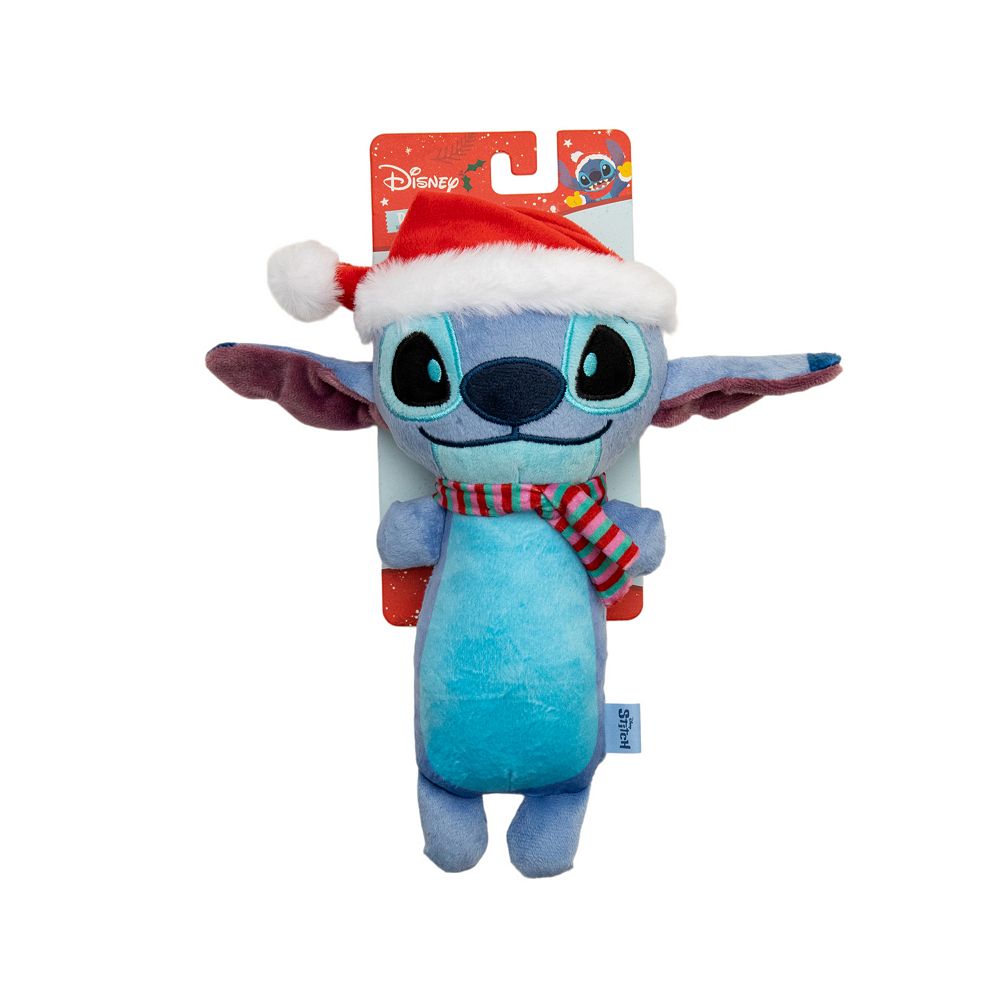 Disney's Stitch Santa Hat Plush Dog Toy