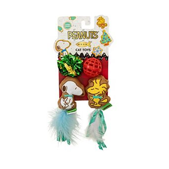 Peanuts Snoopy & Woodstock Cat Toy 4-Pack