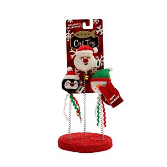 Meow Santa Penguin & Snowman Trio Cat Teaser Board