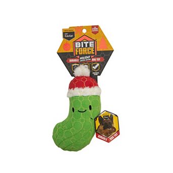 Bite Force Holiday Pickle Durable Plush Dog Toy
