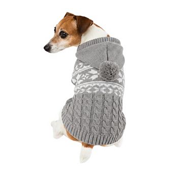 Friends Forever Fair Isle Pet Hooded Sweater