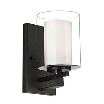 Design House Impala Traditional 1-Light Indoor Dimmable Double Glass Wall Light