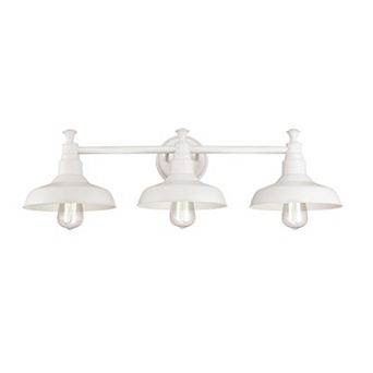 Design House Kimball Industrial Farmhouse 3-Light Metal Shade Bathroom Vanity Light