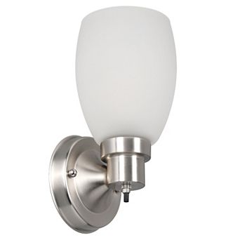 Design House Lydia Dimmable Frosted Glass Shade Wall Sconce