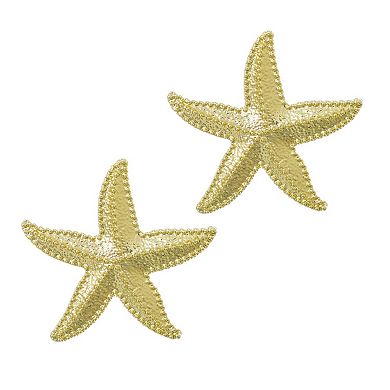 Adornia 14k Gold Flash Plated Oversized Starfish Stud Earrings
