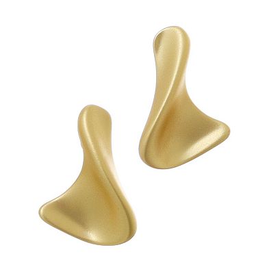 Adornia 14k Gold Flash Plated Twist Stud Earrings