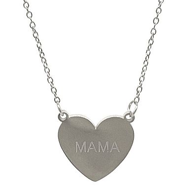 Adornia Silver Tone 2-Piece Mama Necklace Set