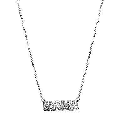 Adornia Silver Tone 2-Piece Mama Necklace Set