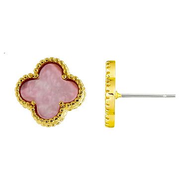 Adornia 3-Pair Clover Stud Earring Set