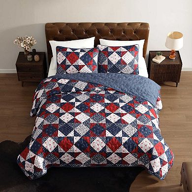 Wrangler Rodeo Patchwork Quilt Set