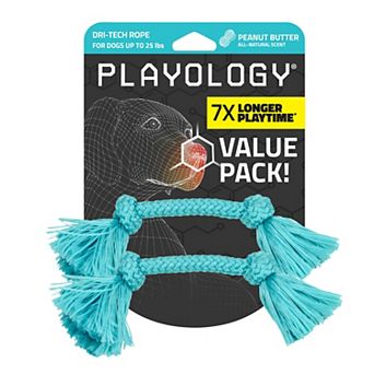 Playology DRI-TECH Rope Peanut Butter 2-Pack