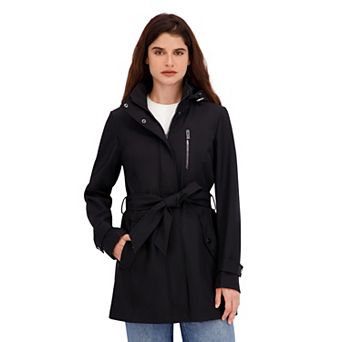 Women's Nautica Rain Bonded Belted Jacket