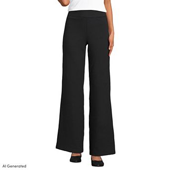 Women's Tall Lands' End High Rise Wide Leg Pocket Pants