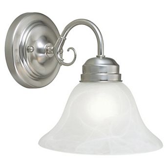 Design House Traditional Dimmable Wall Light with Alabaster Glass