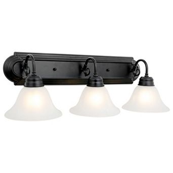 Design House Dimmable 3-Light Vanity Light with Frosted Glass
