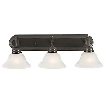 Design House Dimmable 3-Light Vanity Light with Frosted Glass