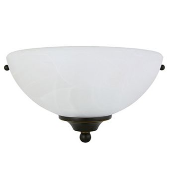 Design House Millbridge Traditional Dimmable Wall Sconce with Alabaster Glass