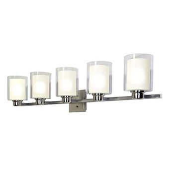 Design House Oslo 5-Light Dimmable Vanity Light Bathroom Wall Fixture