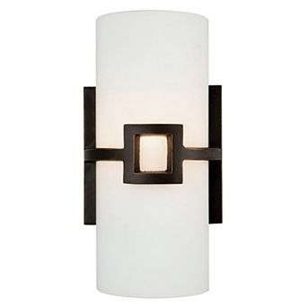 Design House Monroe Dimmable Wall Sconce with Frosted Glass Shade