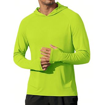 COOFANDY Mens UPF 50+ Sun Hoodie Shirts Long Sleeve Rash Guard Fishing Shirts Lightweight Quick