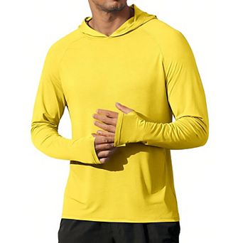 COOFANDY Mens UPF 50+ Sun Hoodie Shirts Long Sleeve Rash Guard Fishing Shirts Lightweight Quick
