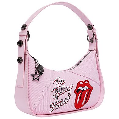 The Rolling Stones Tongue Logo Mini Hobo Bag