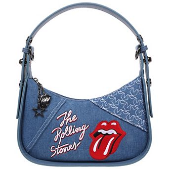 The Rolling Stones Tongue Logo Mini Hobo Bag