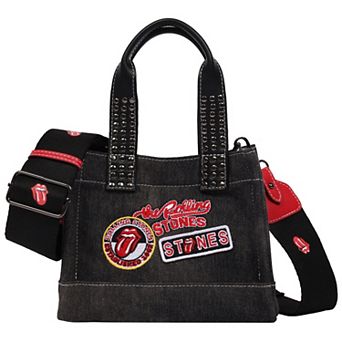 The Rolling Stones Denim Patch Mini Tote Bag