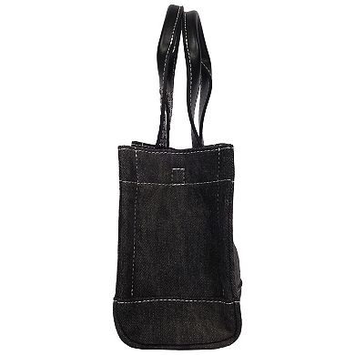 The Rolling Stones Denim Patch Mini Tote Bag