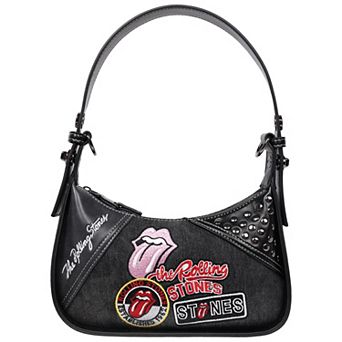 The Rolling Stones Patchwork Denim Shoulder Bag
