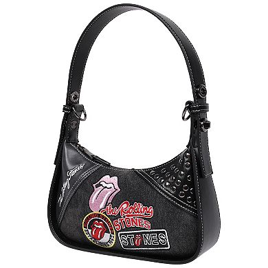 The Rolling Stones Patchwork Denim Shoulder Bag