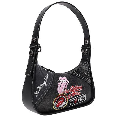 The Rolling Stones Patchwork Denim Shoulder Bag