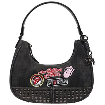 The Rolling Stones Patch Hobo Bag