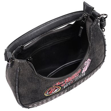 The Rolling Stones Patch Hobo Bag