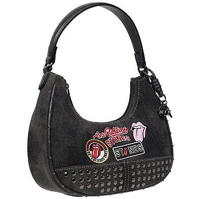 The Rolling Stones Patch Hobo Bag