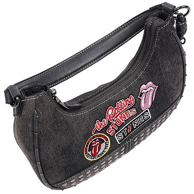 The Rolling Stones Patch Hobo Bag