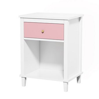 Merax 26.77''H Wooden Nightstand with One Drawer One Shelf