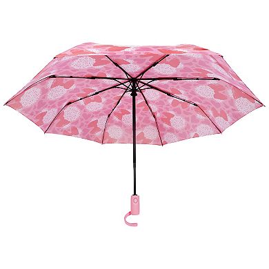 Disney's Minnie Mouse Floral Hearts Automatic Open/Close Umbrella