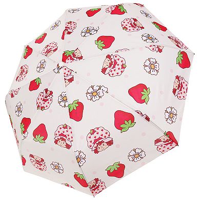 Strawberry Shortcake Floral Allover Print Automatic Open/Close Umbrella