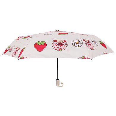 Strawberry Shortcake Floral Allover Print Automatic Open/Close Umbrella
