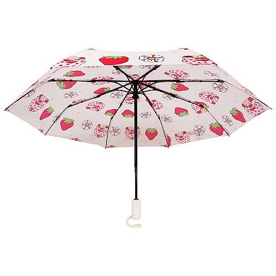 Strawberry Shortcake Floral Allover Print Automatic Open/Close Umbrella