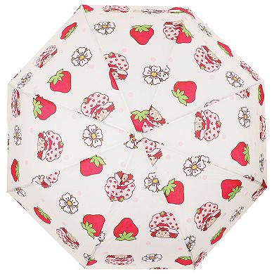 Strawberry Shortcake Floral Allover Print Automatic Open/Close Umbrella