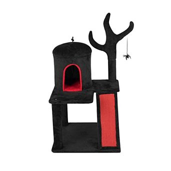 Cat Tree with Dome Condo, Branch Scratching Post and Ladder Scratch Board