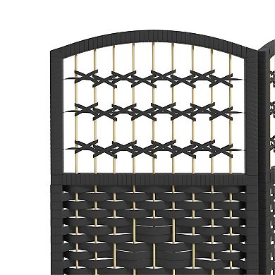 Folding Room Divider Screen 6 Panel Privacy Partition for Bedroom Living Room Dorm