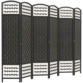 Folding Room Divider Screen 6 Panel Privacy Partition for Bedroom Living Room Dorm